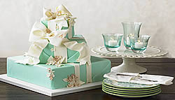 tiffany wedding cake set.