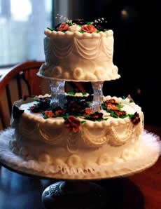 Classic wedding cake.